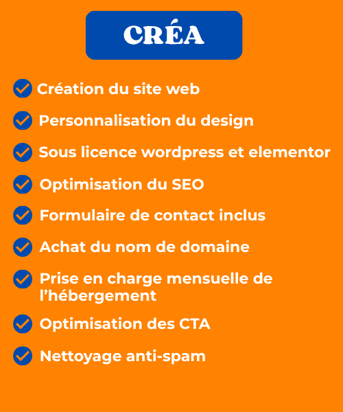 Pack création pour la création de votre site web et booster votre communication